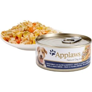 Applaws Hundevådmad Kylling og Laks 156 g - Naturlig topping til hunde